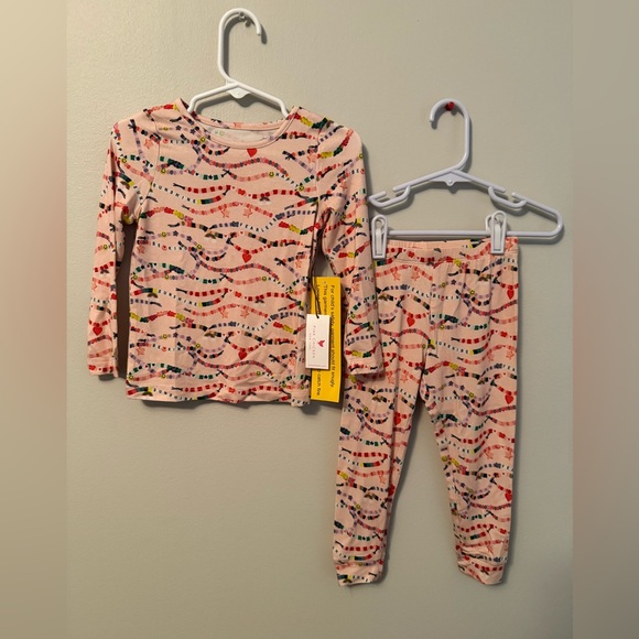 Pink Chicken Bamboo Pajama Set - Picture 1 of 6